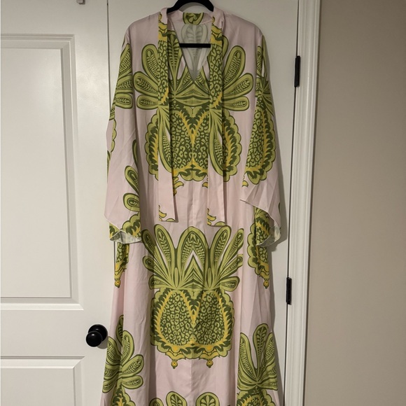 Amazon Green and Pink Patterned Maxi Dress - Picture 2 of 3